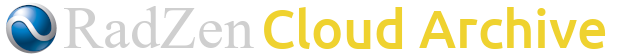RadZen Cloud Archive